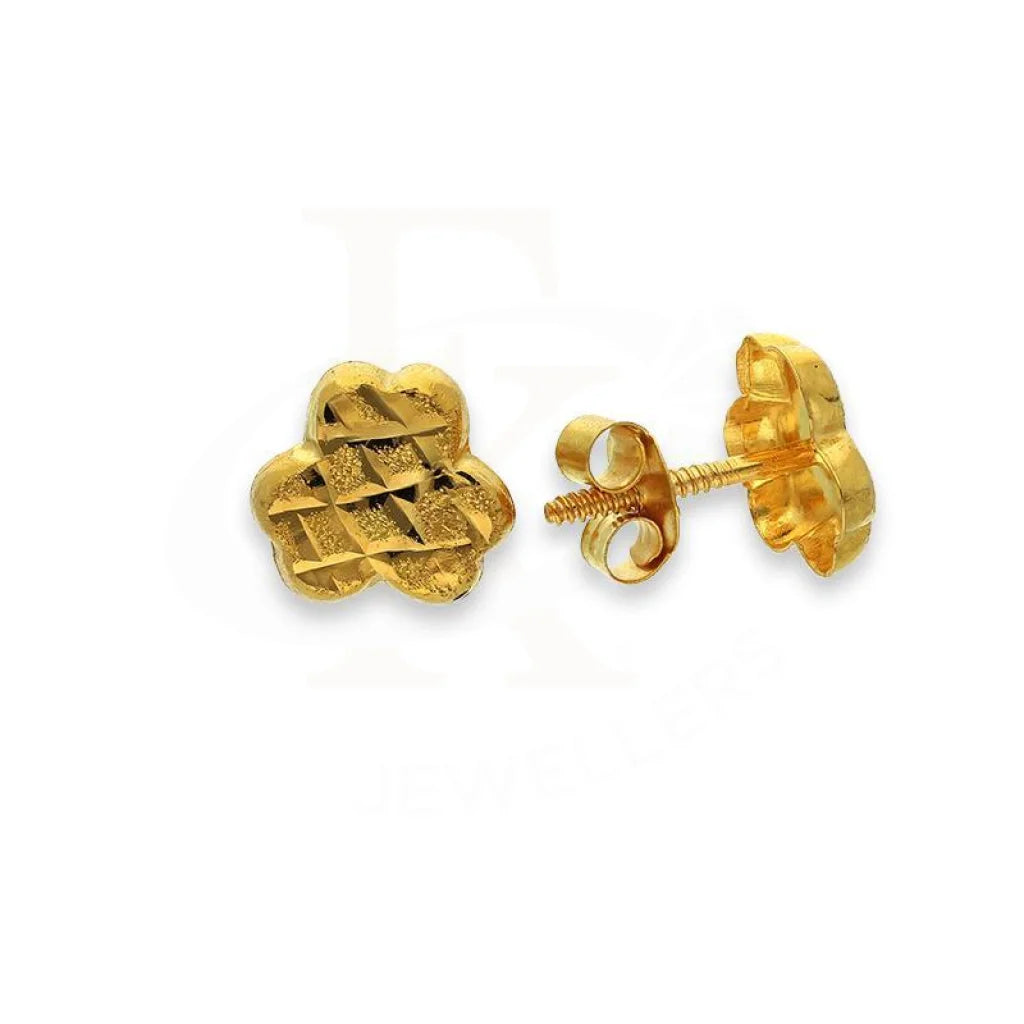 Gold Stud Earrings 18Kt - Fkjern18K2305