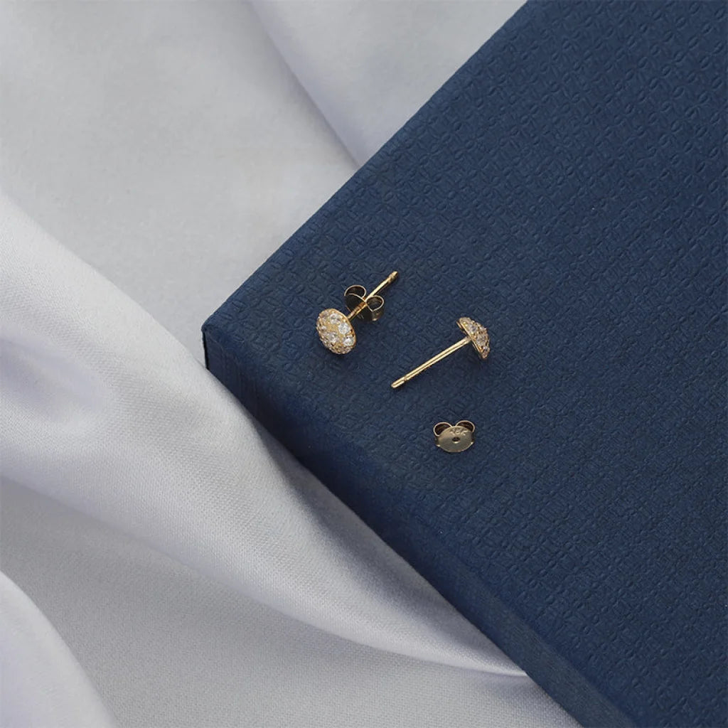 Gold Stud Earrings 18Kt - Fkjern18K5221