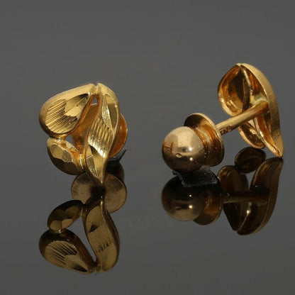 Gold Stud Earrings 22Kt - Fkjern22K2618