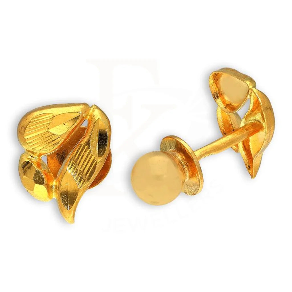 Gold Stud Earrings 22Kt - Fkjern22K2618