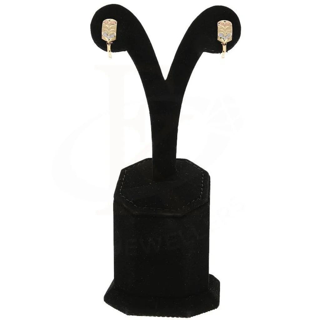 Gold Tri-Tone Clip Earrings 18Kt - Fkjern18K2302