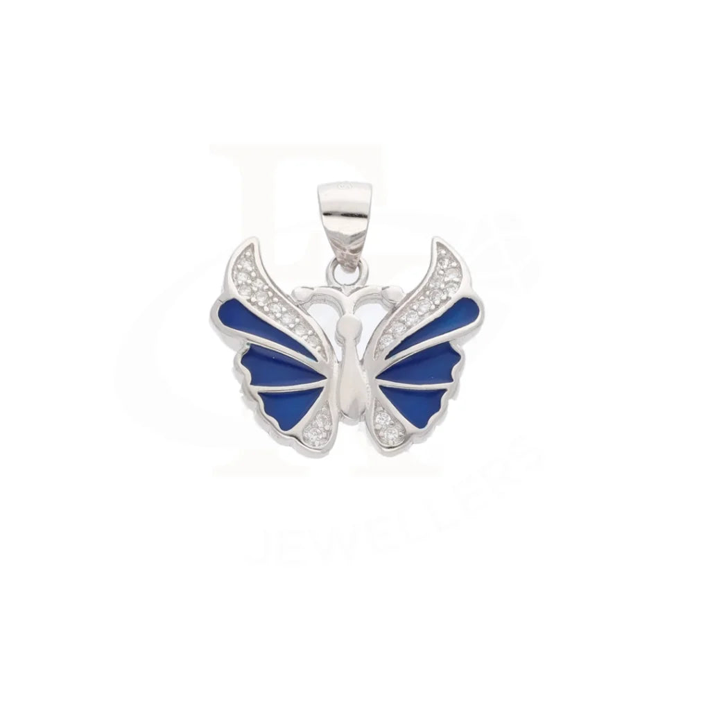 Sterling Silver 925 Antique Plated Enamel Butterfly Pendant - Fkjpndsl8602 Necklaces