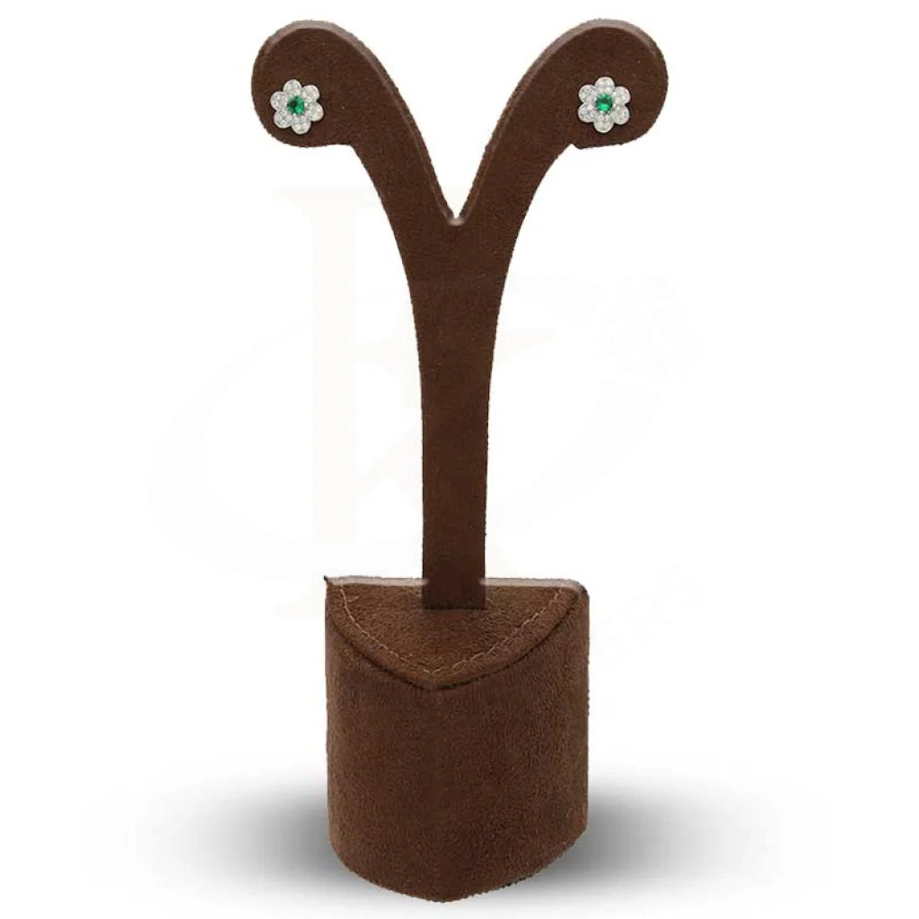 Italian Silver 925 Flower Stud Earrings - Fkjernsl2667