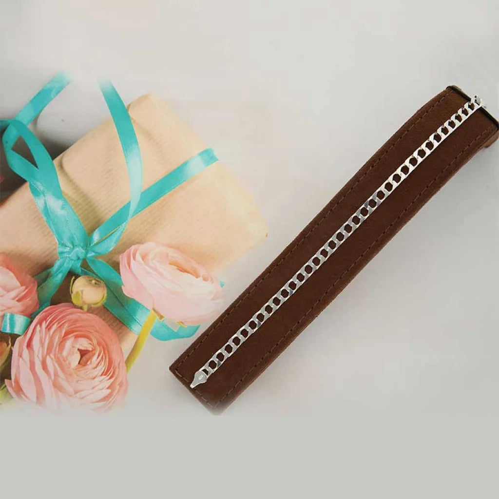 Italian Silver 925 Mens Curb Bracelet - Fkjbrlsl2650 Bracelets