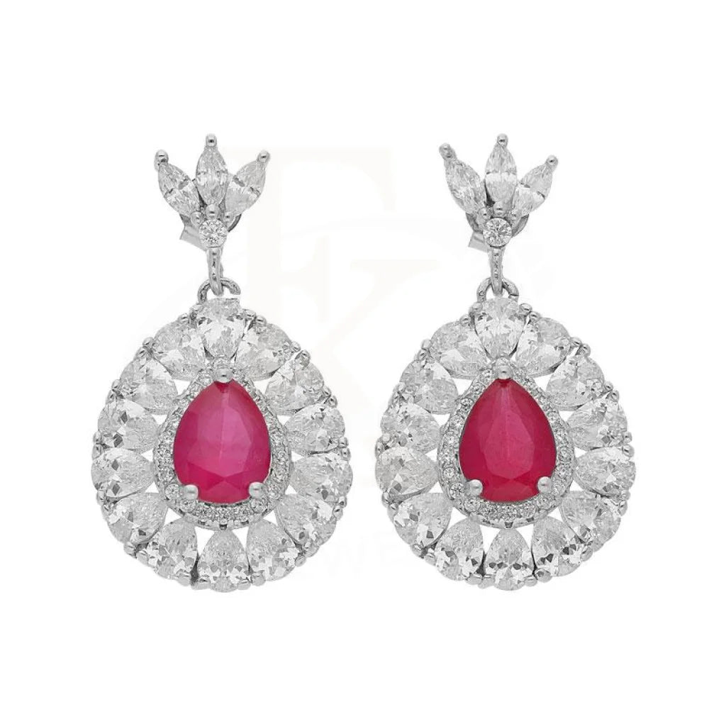 Italian Silver 925 Pear Drop Pendant Set (Necklace Earrings And Ring) - Fkjnklst1940 Sets