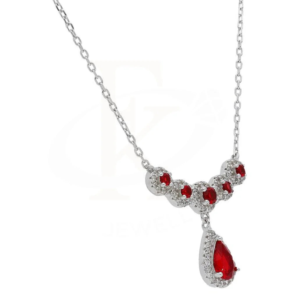 Italian Silver 925 Pear Necklace - Fkjnkl1885 Necklaces