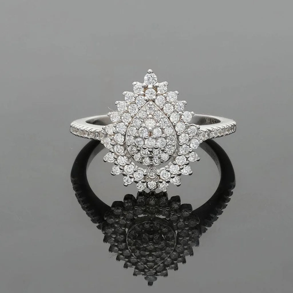 Italian Silver 925 Pear Shaped Ring - Fkjrnsl2469 Rings
