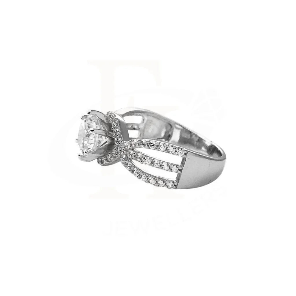 Italian Silver 925 Solitaire Ring - Fkjrn1789 Rings