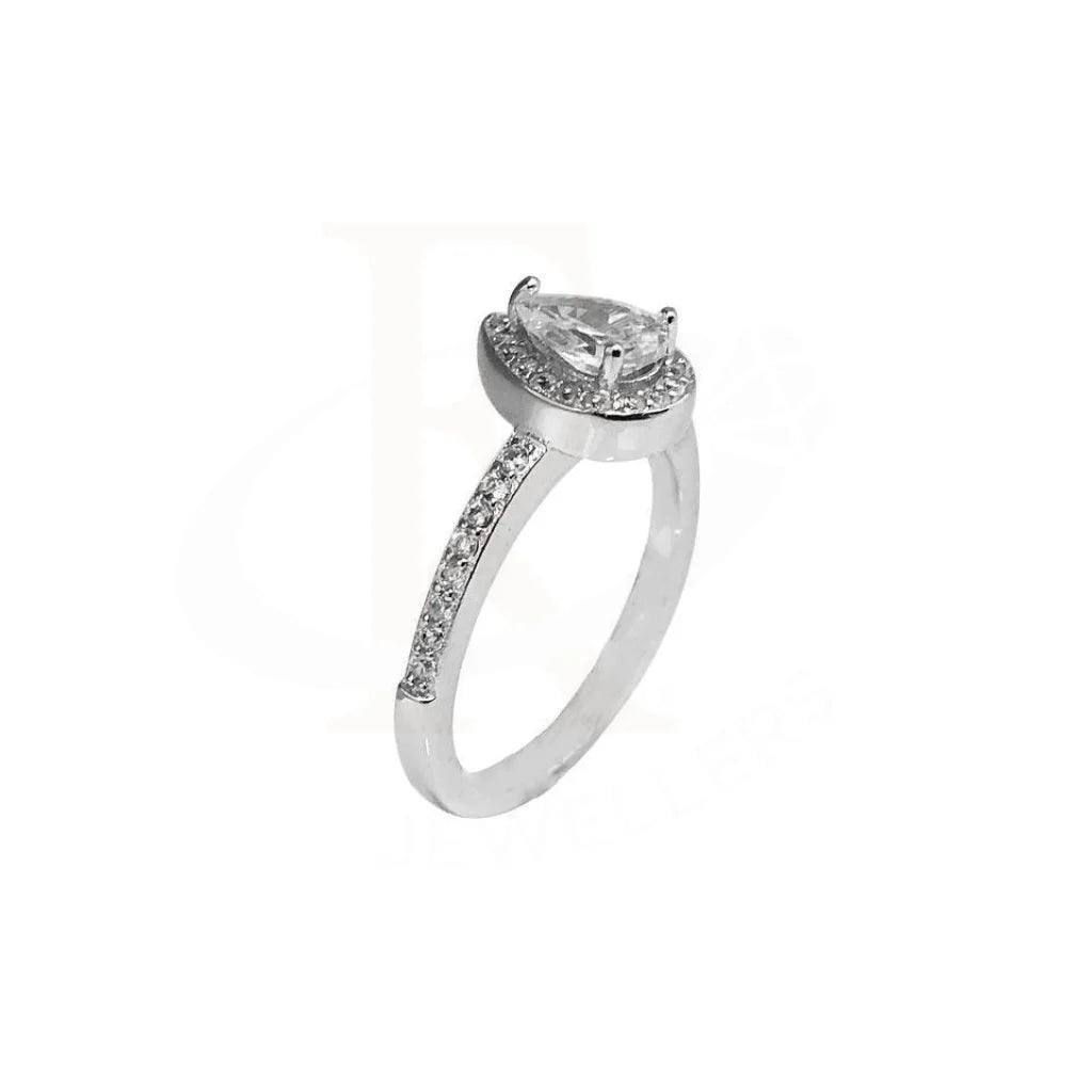 Italian Silver 925 Solitaire Ring - Fkjrn1790 Rings