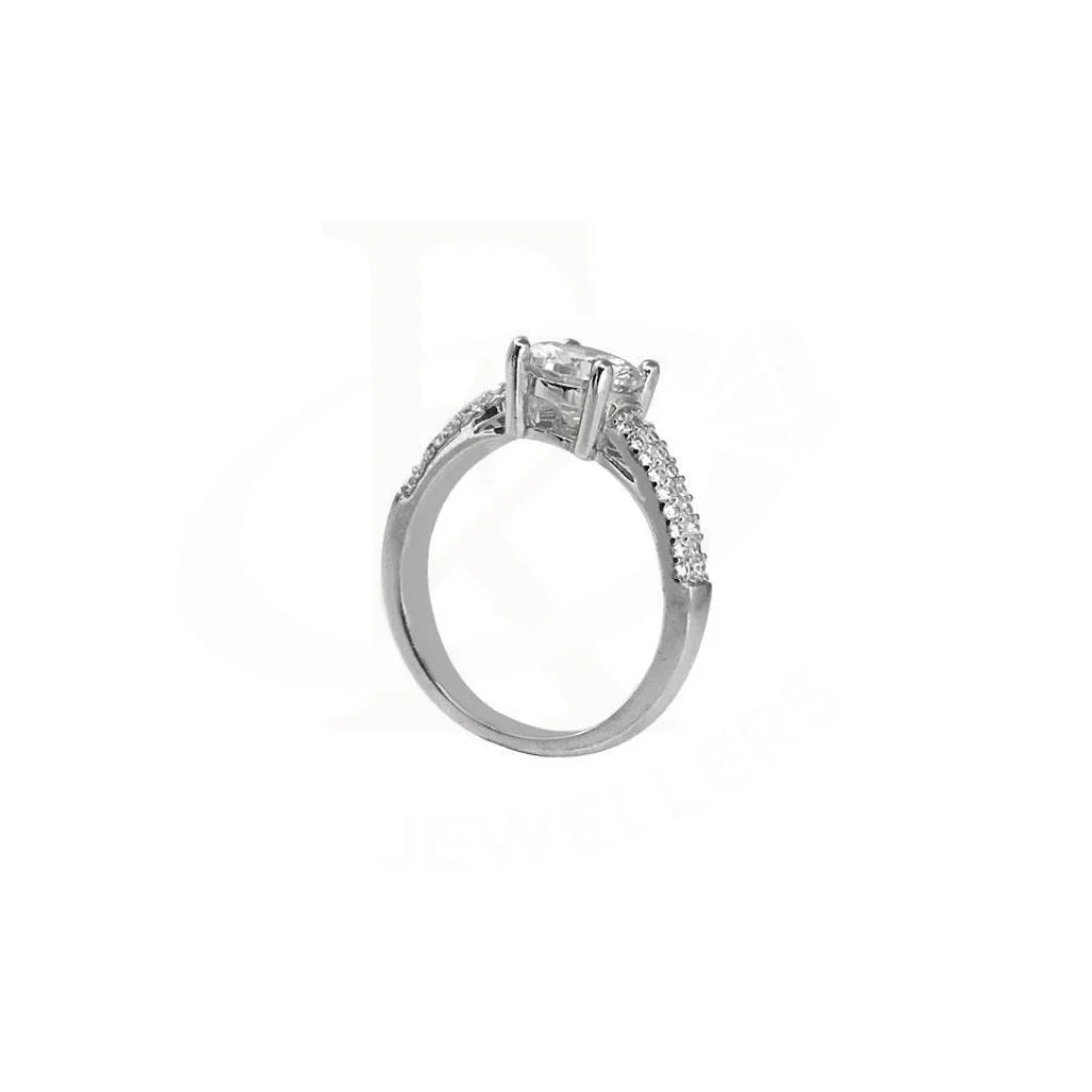 Italian Silver 925 Solitaire Ring - Fkjrn1792 Rings