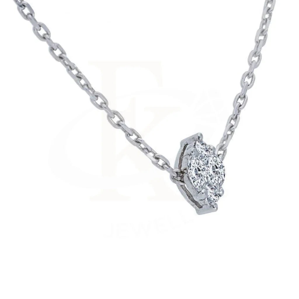 Swarovski Zirconia Marquise Necklace In 925 Silver - Fkjnkl1943 Necklaces