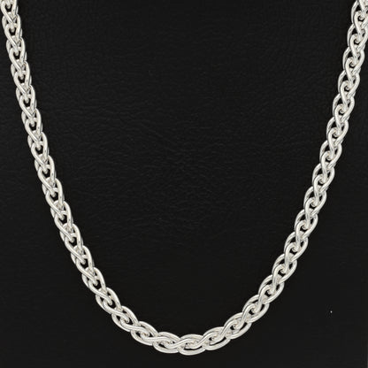 Sterling Silver 925 24 Inches S Double Link Chains - FKJCNSL9499