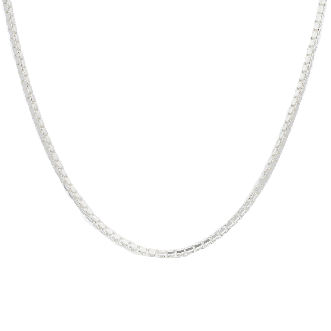 Sterling Silver 925 Square Figaro Chains - FKJCNSL9493