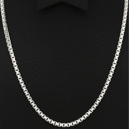 Sterling Silver 925 Square Figaro Chains - FKJCNSL9493