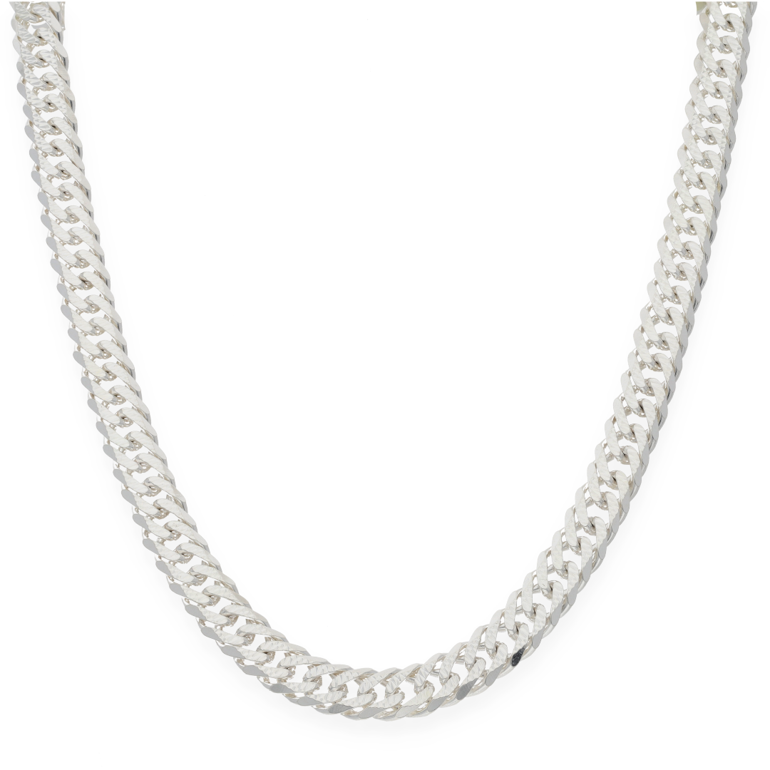 Sterling Silver 925 24 Inches Curb Chain - FKJCNSL8127