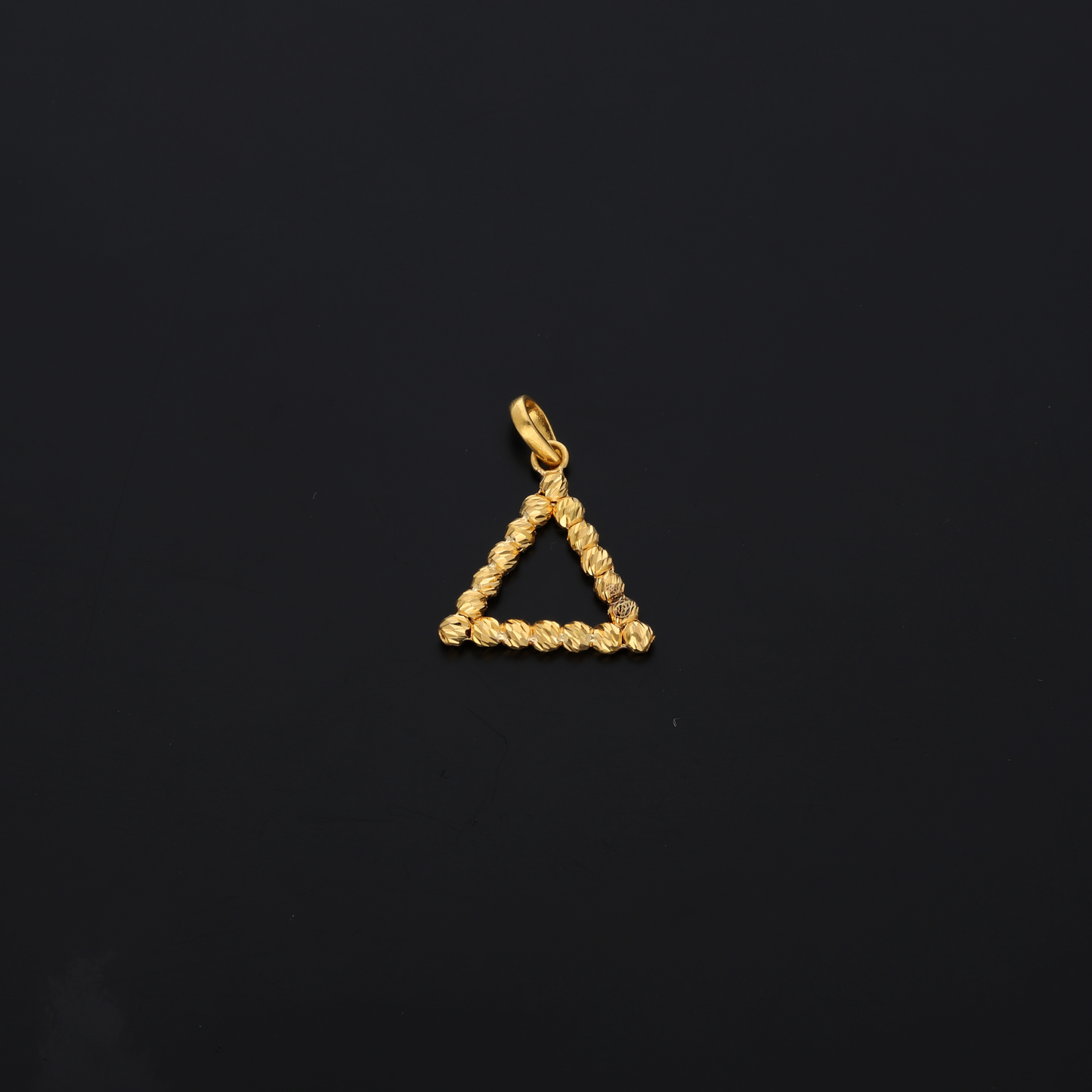 Gold Triangle Pendant 21KT - FKJPND21KM8204