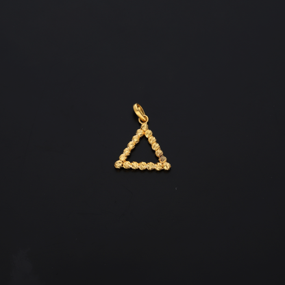 Gold Triangle Pendant 21KT - FKJPND21KM8204