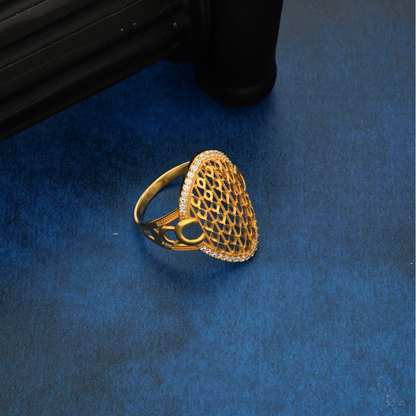 Gold Versatile Long Marquise Design Ring 21KT - FKJRN21K8844