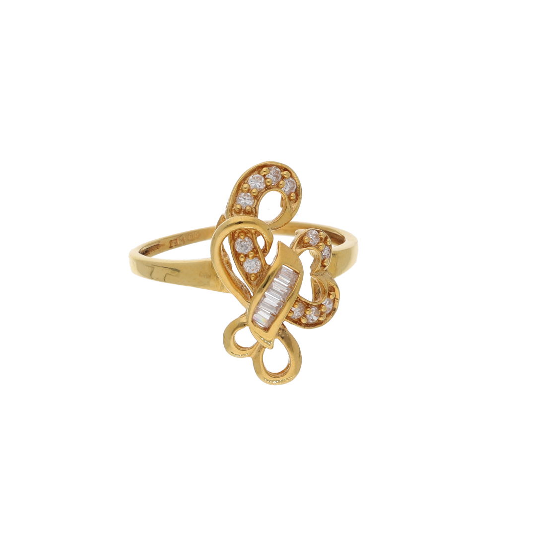 Gold Heidi Design Ring 21KT - FKJRN21K8857