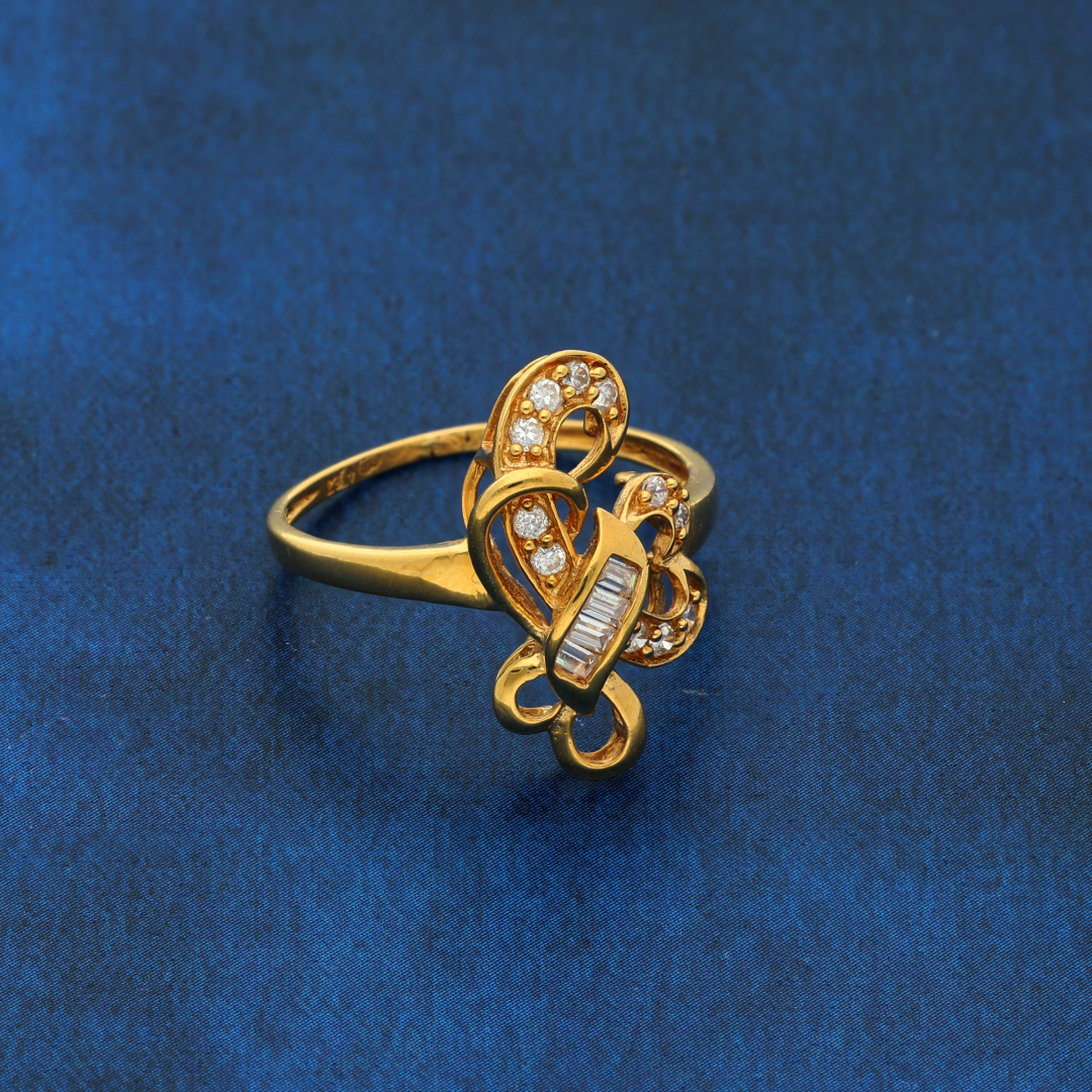 Gold Heidi Design Ring 21KT - FKJRN21K8857