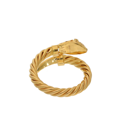 Gold Bulgari Spiga Design Ring 21KT - FKJRN21K8858