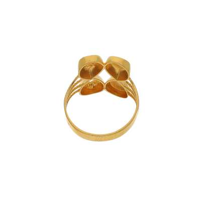 Gold Classic Design Ring 21KT - FKJRN21K8855