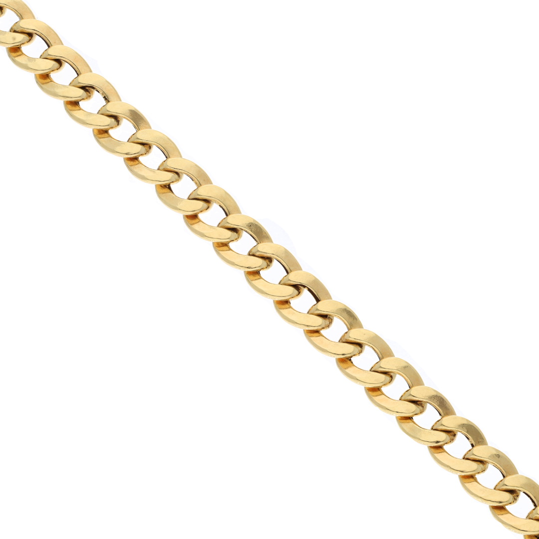 Gold 20 Inches Curb Chain 18KT - FKJCN18K8882