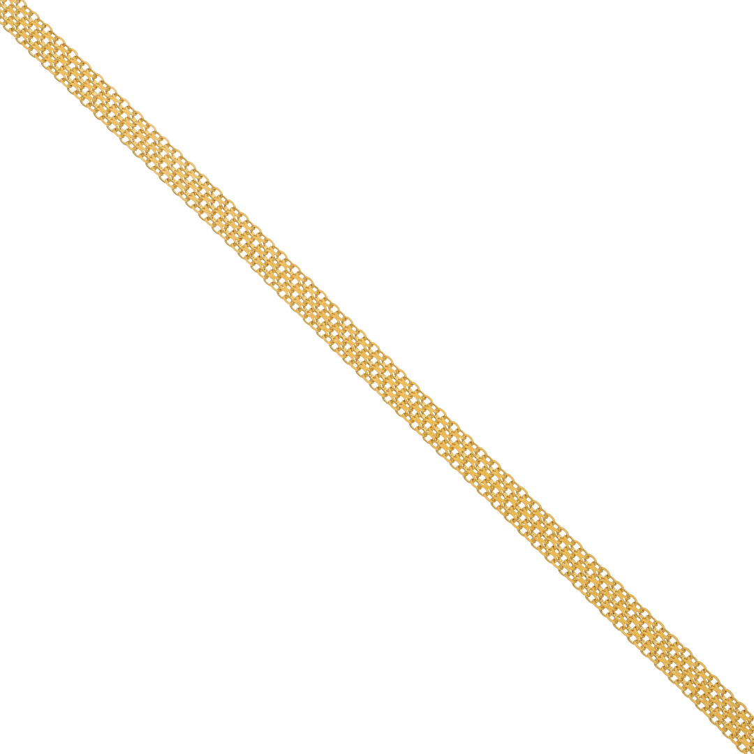 Gold 20 Inches Heavy Herringbone Chain 18KT - FKJCN18K8910