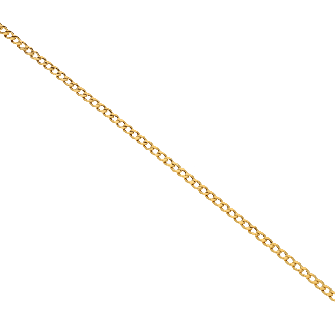 Gold 18 Inches Curb Chain 18KT - FKJCN18K8914
