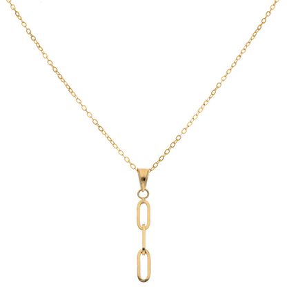 Gold Necklace (Chain with Linked Pendant) 18KT - FKJNKL18K9168
