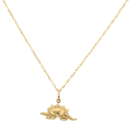 Gold Necklace (Chain with Stegosaurus Dinosaur Pendant) 18KT - FKJNKL18K9181