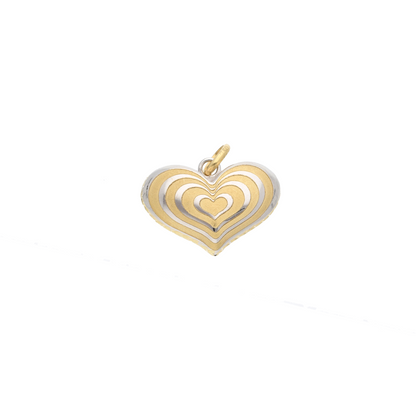 Gold Heart Shaped Pendant 18KT - FKJPND18K9202