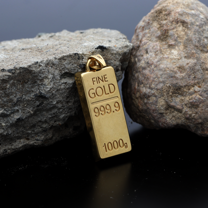 Gold Gold Bar Shaped Pendant 18KT - FKJPND18K9213