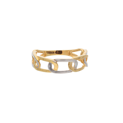 Gold Link Design Ring 18KT - FKJRN18K9242