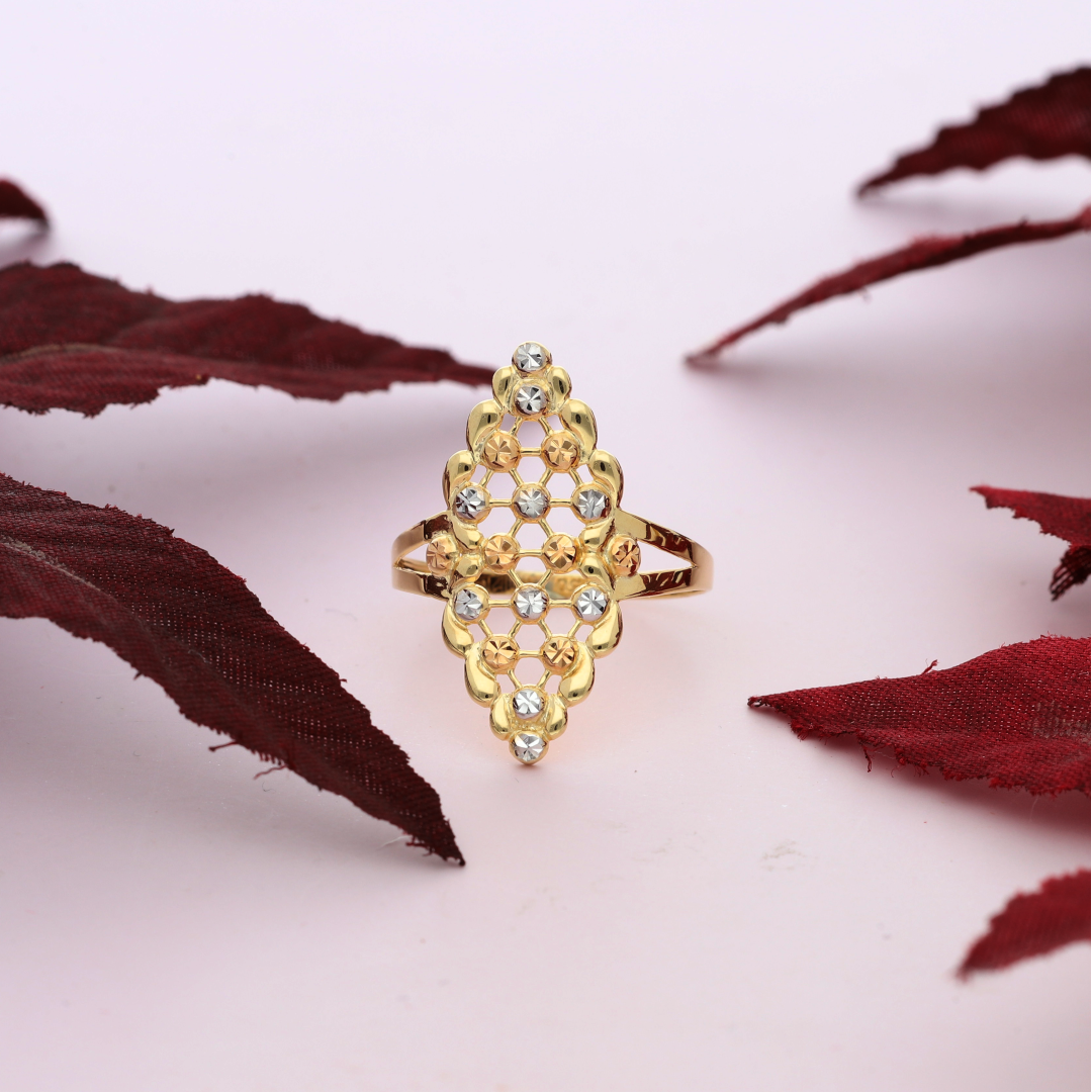 Gold Classic Marquise Style Ring 18KT - FKJRN18K9244