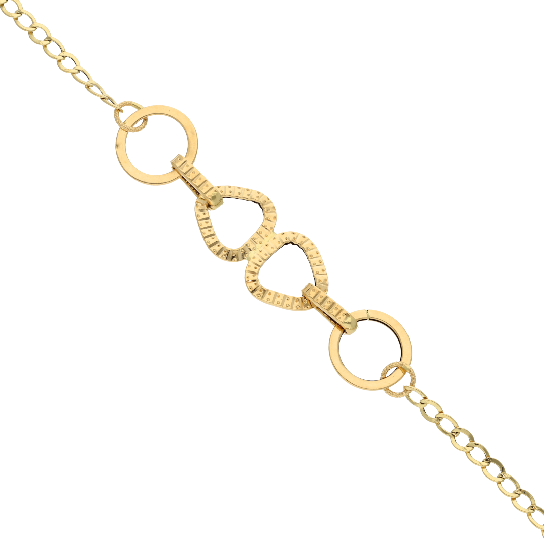 Gold Snaffle Design Bracelet 18KT - FKJBRL18K9310