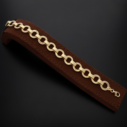 Gold Link Chain Bracelet 18KT - FKJBRL18K9301