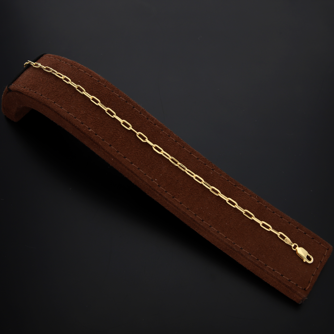 Gold Link Curb Bracelet 18KT - FKJBRL18K9313
