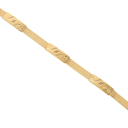 Gold Art Divine Design Bracelet 18KT - FKJBRL18K9314