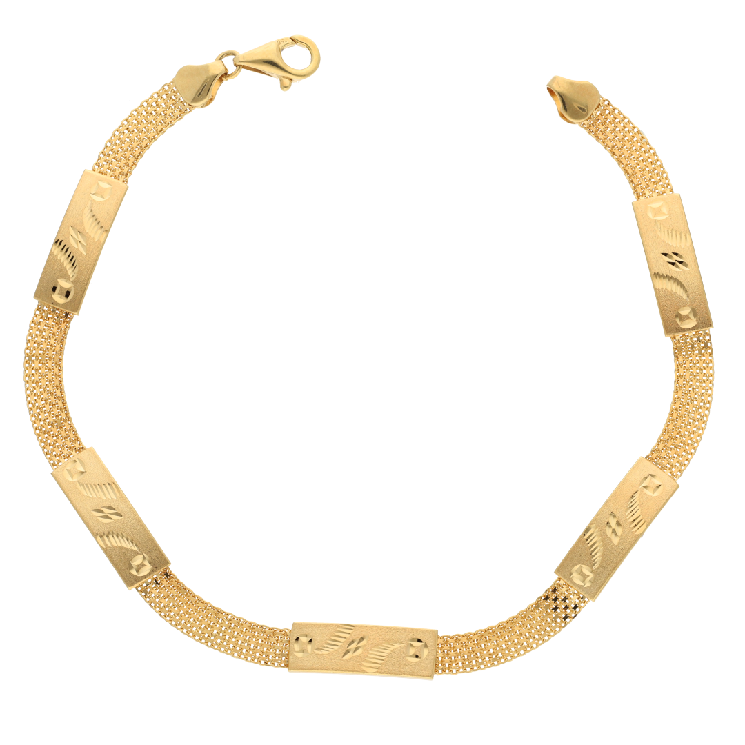 Gold Art Divine Design Bracelet 18KT - FKJBRL18K9314