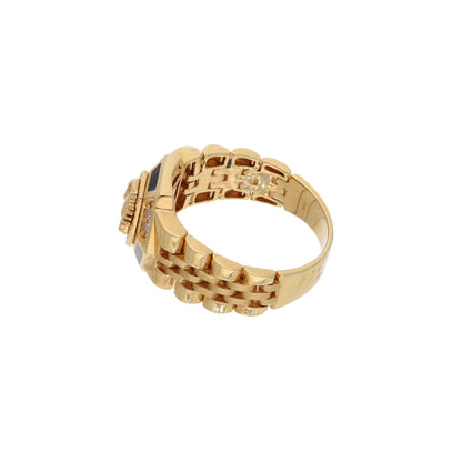 Gold Stud Fancy Scorpion Design in Men's Ring 18KT - FKJRN18K9434