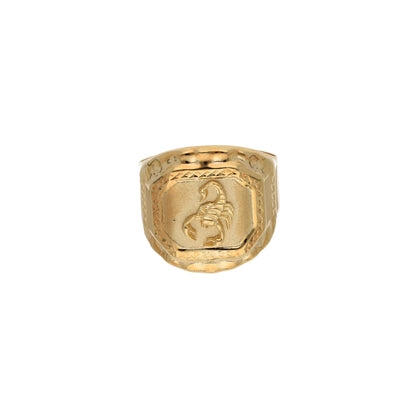 Gold Stud Classy Scorpion Design in Men's Ring 18KT - FKJRN18K9435