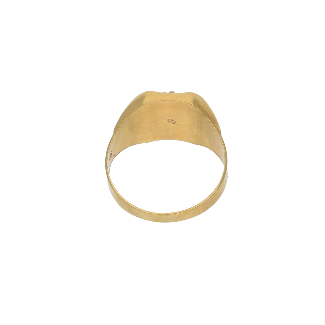 Gold Stud Horse Design in Men's Ring 18KT - FKJRN18K9437