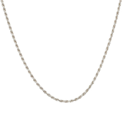 Sterling Silver 925 Rope Design Chain - FKJCNSL9438