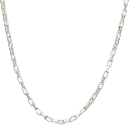 Sterling Silver 925 28 Inches Figaro Chain - FKJCNSL9447