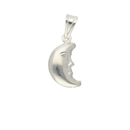 Sterling Silver 925 Half Moon Pendant - FKJPNDSL9519