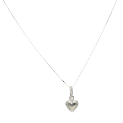 Sterling Silver 925 Necklace (Chain with Heart Pendant) - FKJNKLSL9526