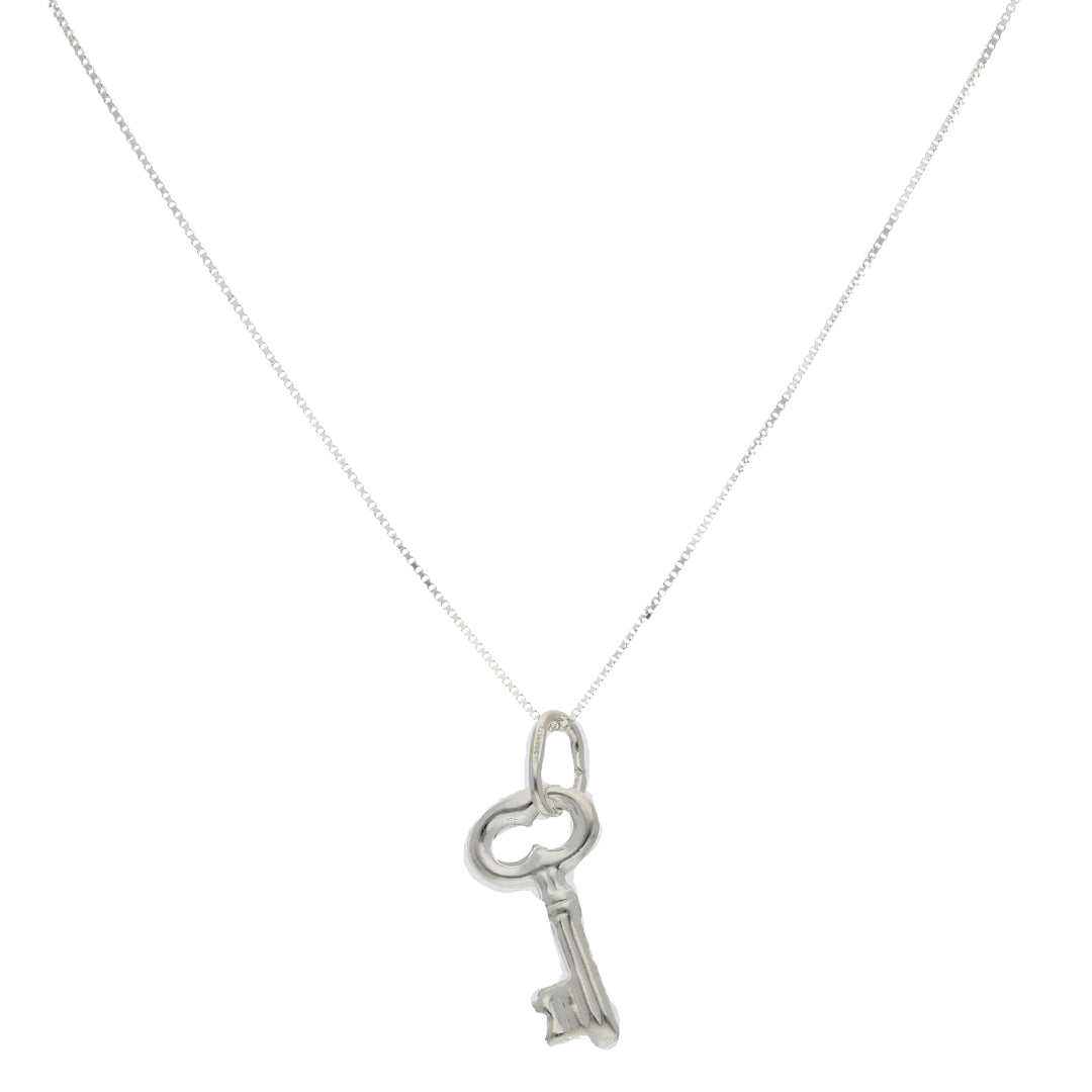 Sterling Silver 925 Necklace (Chain with Key Pendant) - FKJNKLSL9529