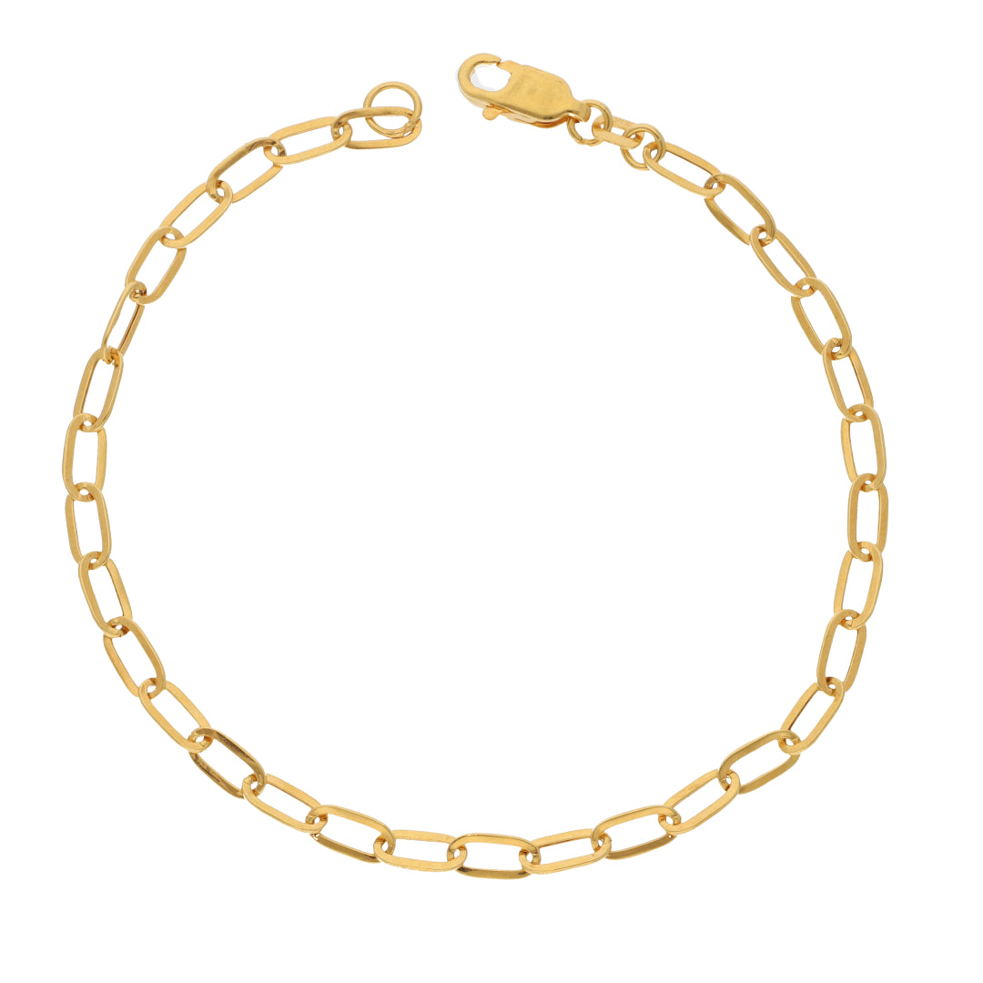 Gold Interlink Bracelet 21KT - FKJBRL21KM9557