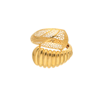 Gold Premium Handcrafted Ring 21KT - FKJRN21KM9700